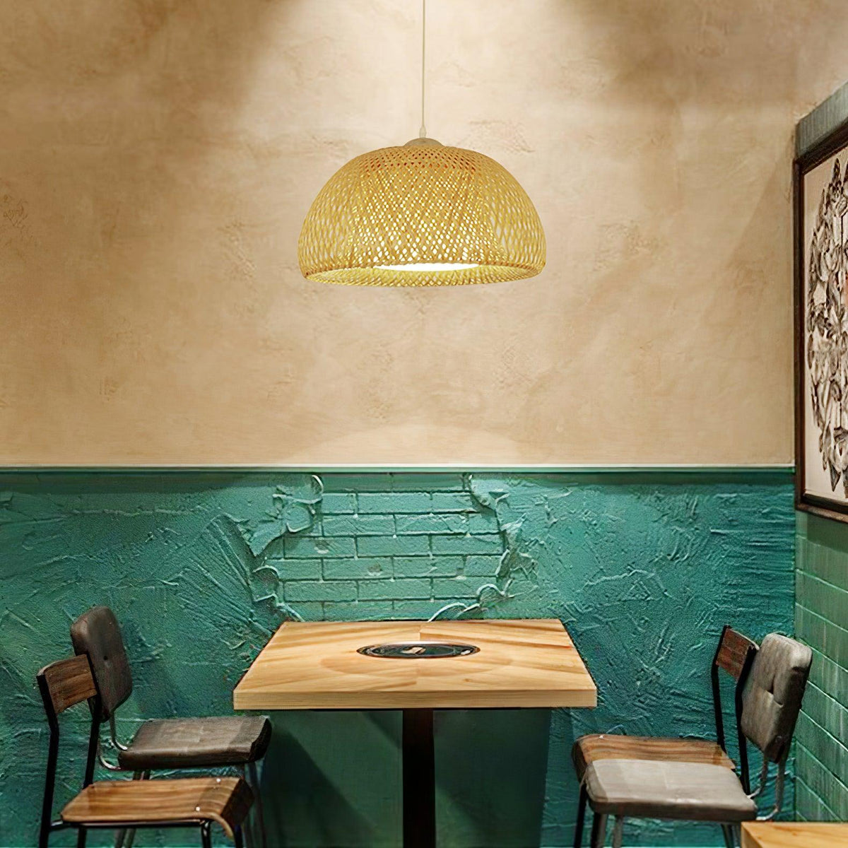 Zenith Bamboo Pendant Light