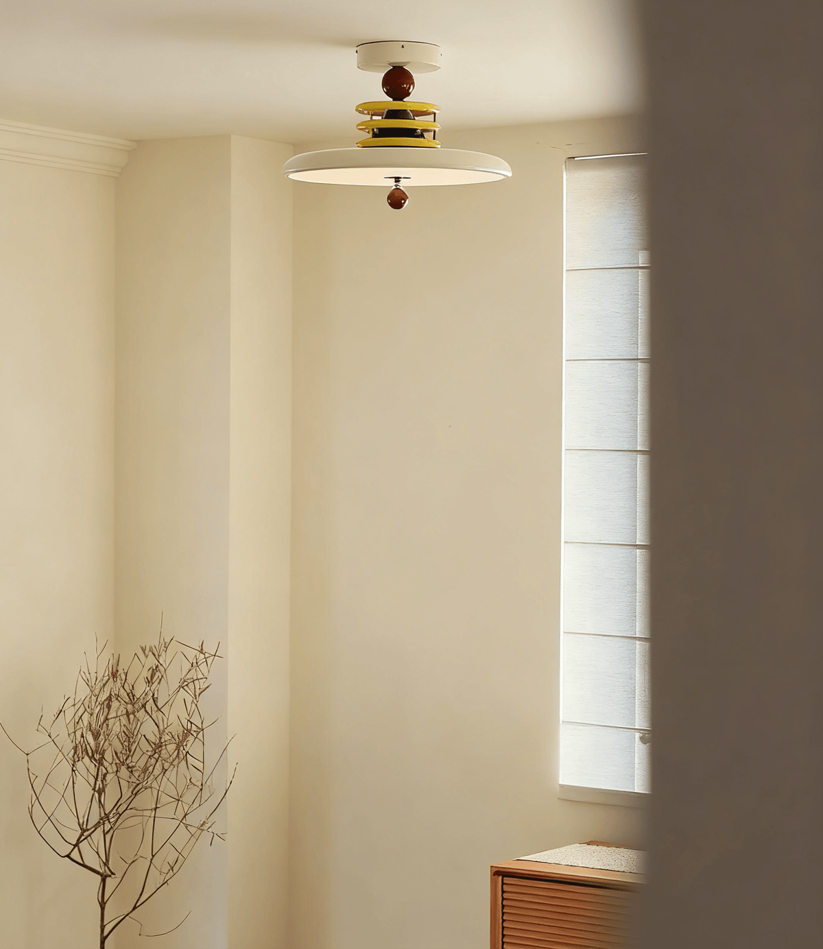 Zephiro Modern Ceiling Light – Memphis Style LED Flush Mount
