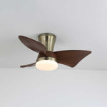 Zephyr Crest Ceiling Fan Light with LED and Remote – Modern Flush Mount