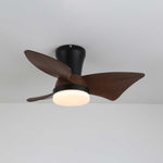 Zephyr Crest Ceiling Fan Light with LED and Remote – Modern Flush Mount