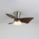 Zephyr Crest Ceiling Fan Light with LED and Remote – Modern Flush Mount