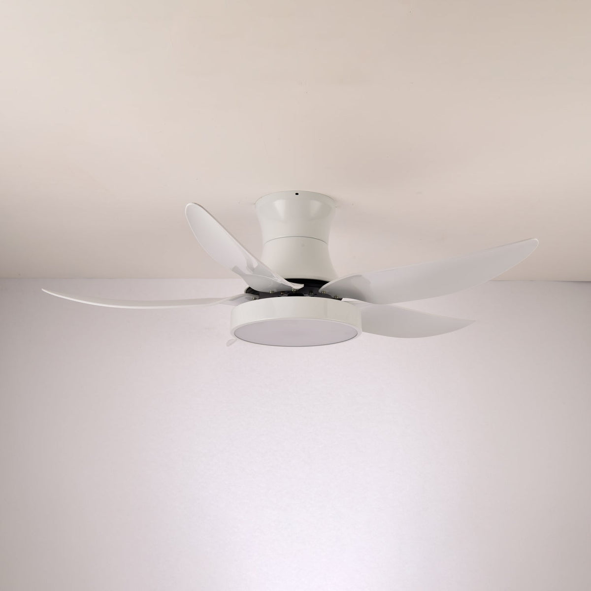 Zephyr Noir Ceiling Fan with Integrated LED Light, 48"