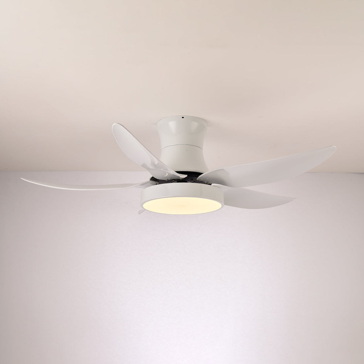 Zephyr Noir Ceiling Fan with Integrated LED Light, 48"