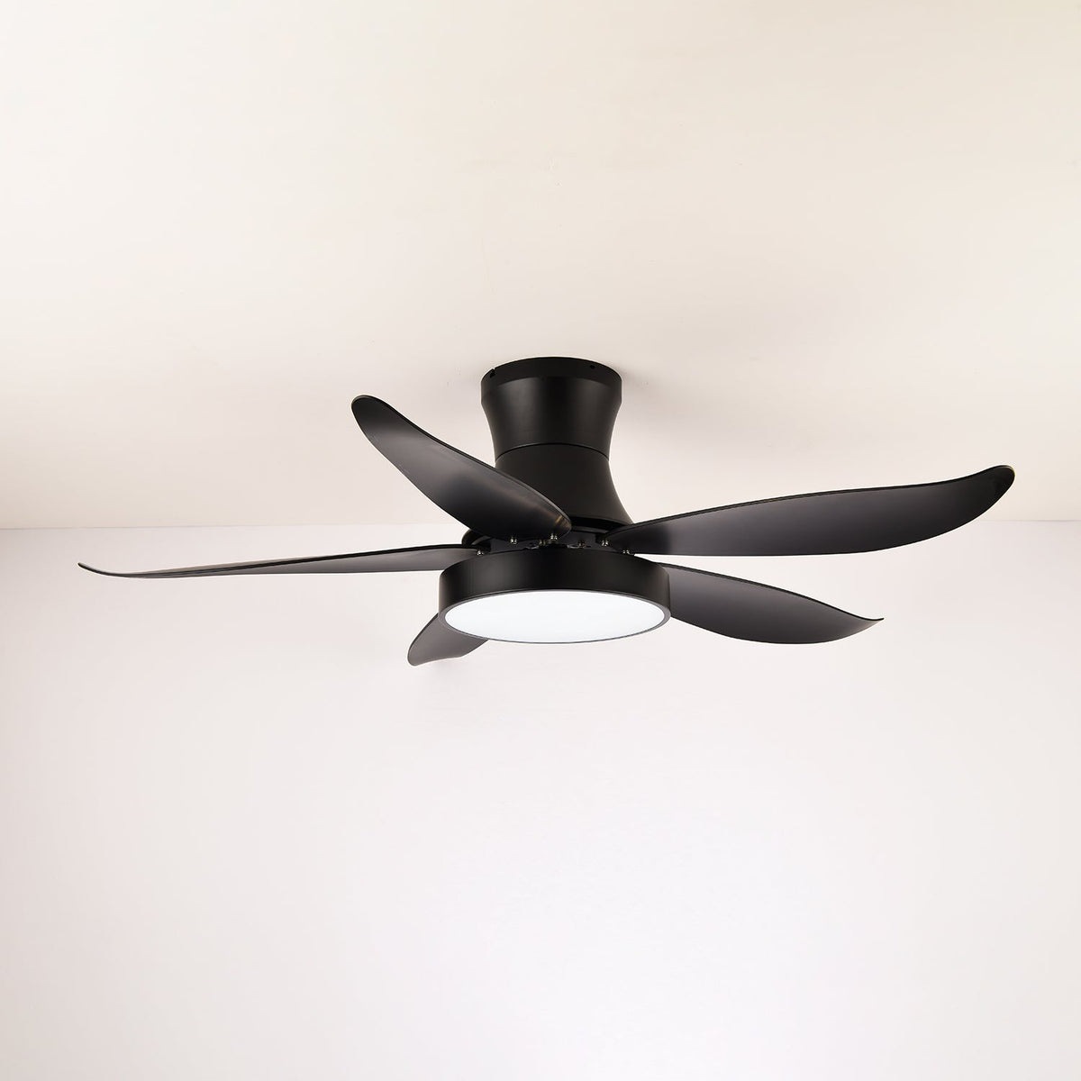 Zephyr Noir Ceiling Fan with Integrated LED Light, 48"