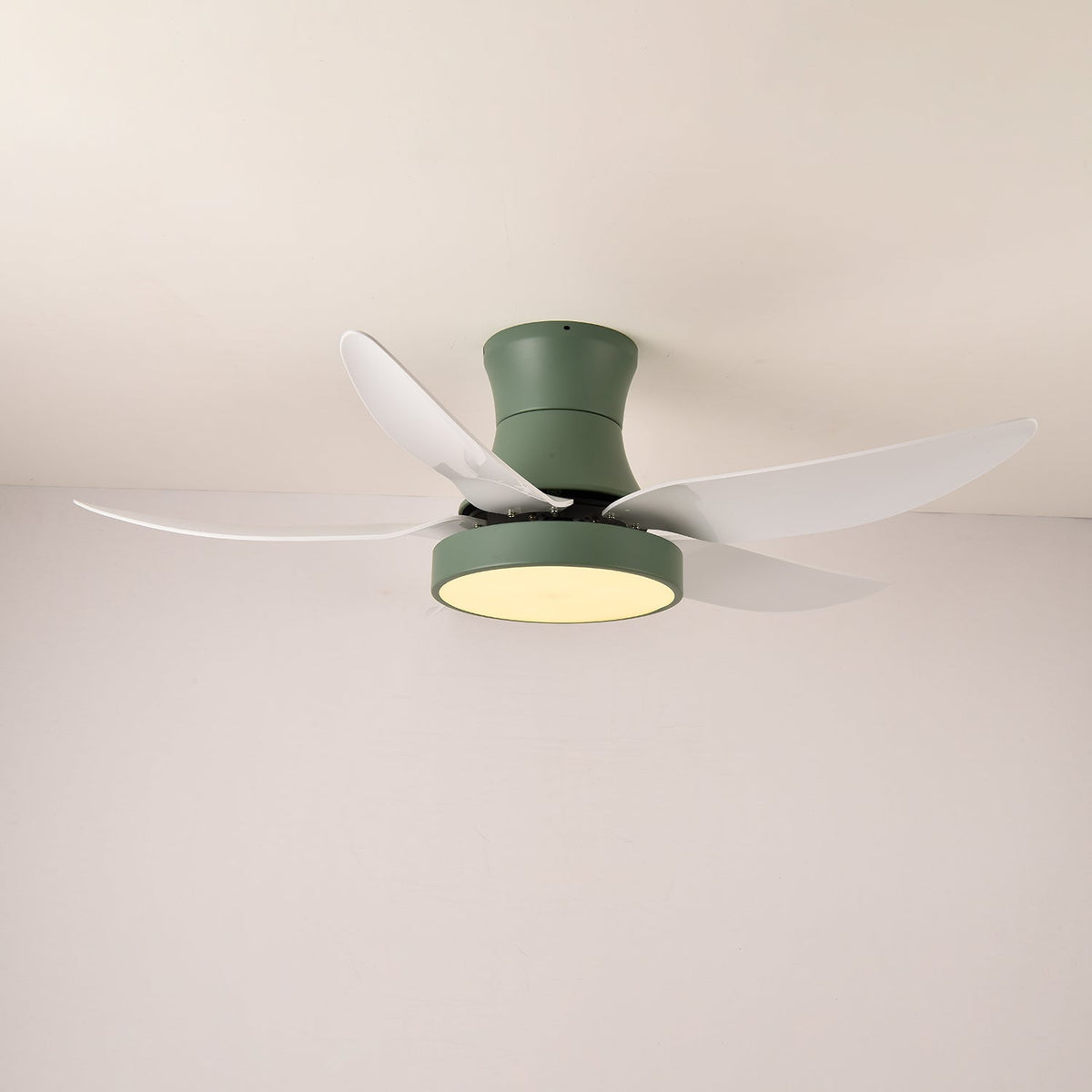 Zephyr Noir Ceiling Fan with Integrated LED Light, 48"