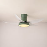 Zephyr Noir Ceiling Fan with Integrated LED Light, 48"