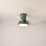 Zephyr Noir Ceiling Fan with Integrated LED Light, 48"