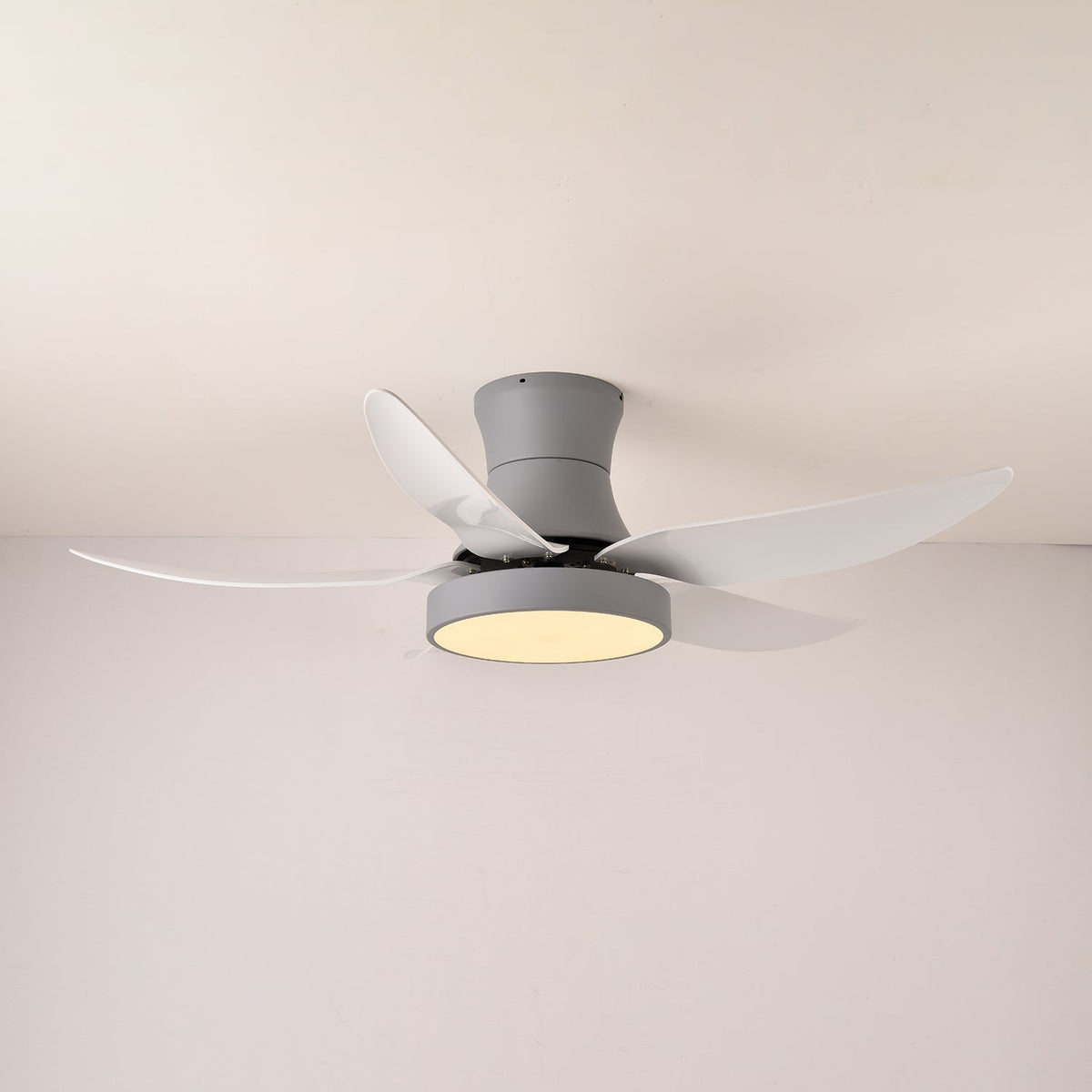 Zephyr Noir Ceiling Fan with Integrated LED Light, 48"
