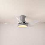Zephyr Noir Ceiling Fan with Integrated LED Light, 48"