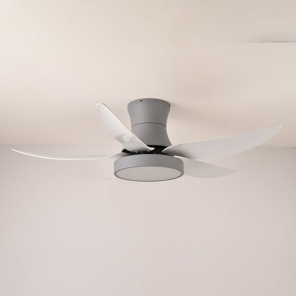 Zephyr Noir Ceiling Fan with Integrated LED Light, 48"