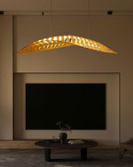 Zephyr Organic Wood LED Pendant Light for Modern Interiors