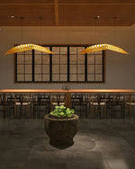 Zephyr Organic Wood LED Pendant Light for Modern Interiors