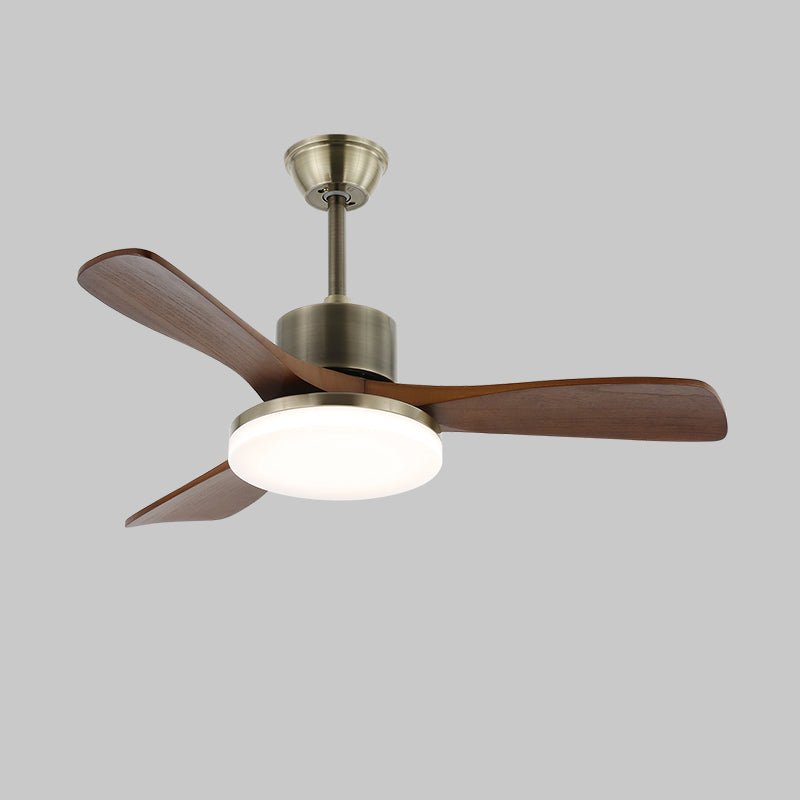 Zephyr Wooden Ceiling Fan with Integrated LED Light, 42" and 52" Options