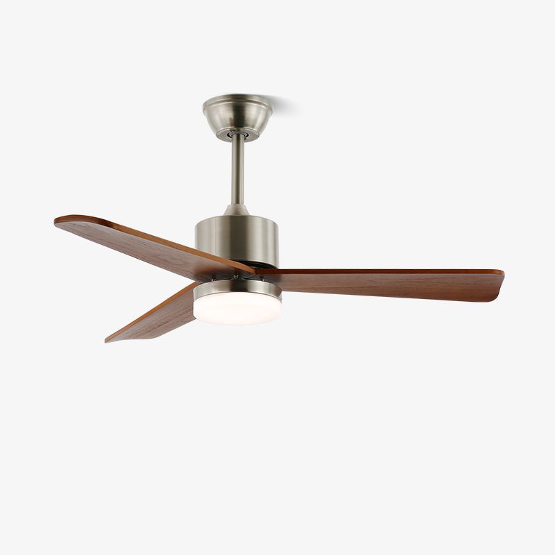 Zephyr Wooden Ceiling Fan with Integrated LED Light, 42" and 52" Options