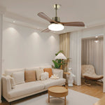 Zephyr Wooden Ceiling Fan with Integrated LED Light, 42" and 52" Options