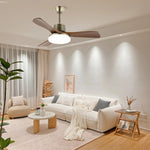 Zephyr Wooden Ceiling Fan with Integrated LED Light, 42" and 52" Options