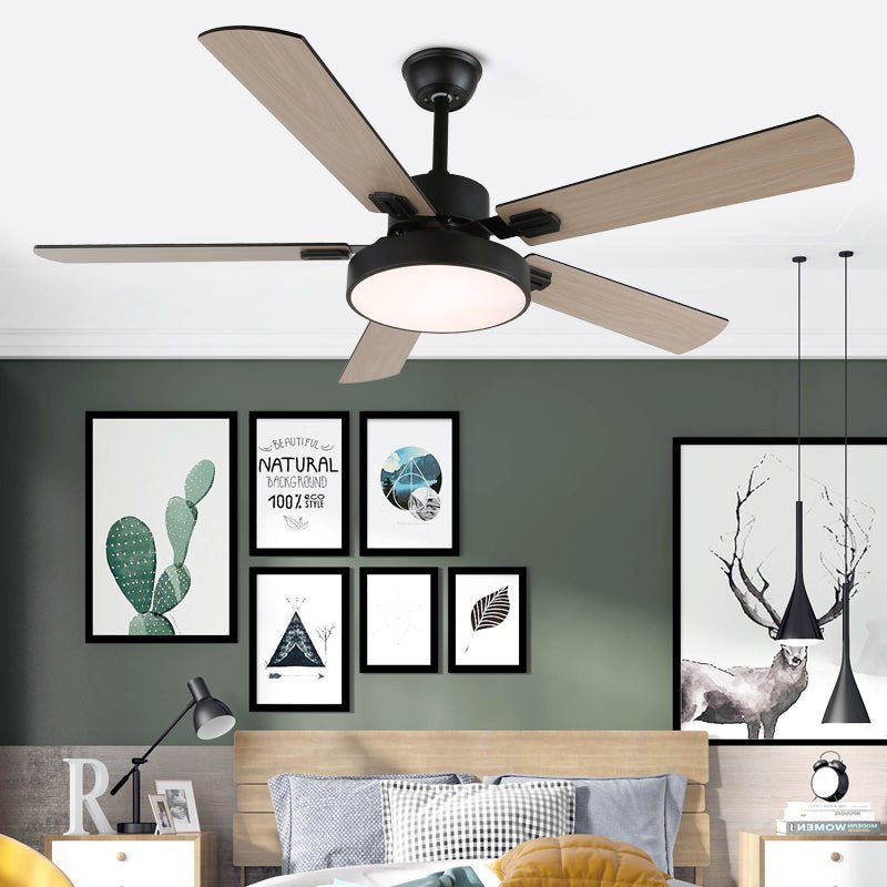 Zephyris Ceiling Fan Light with LED and Wood Blades