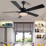 Zephyris Ceiling Fan Light with LED and Wood Blades