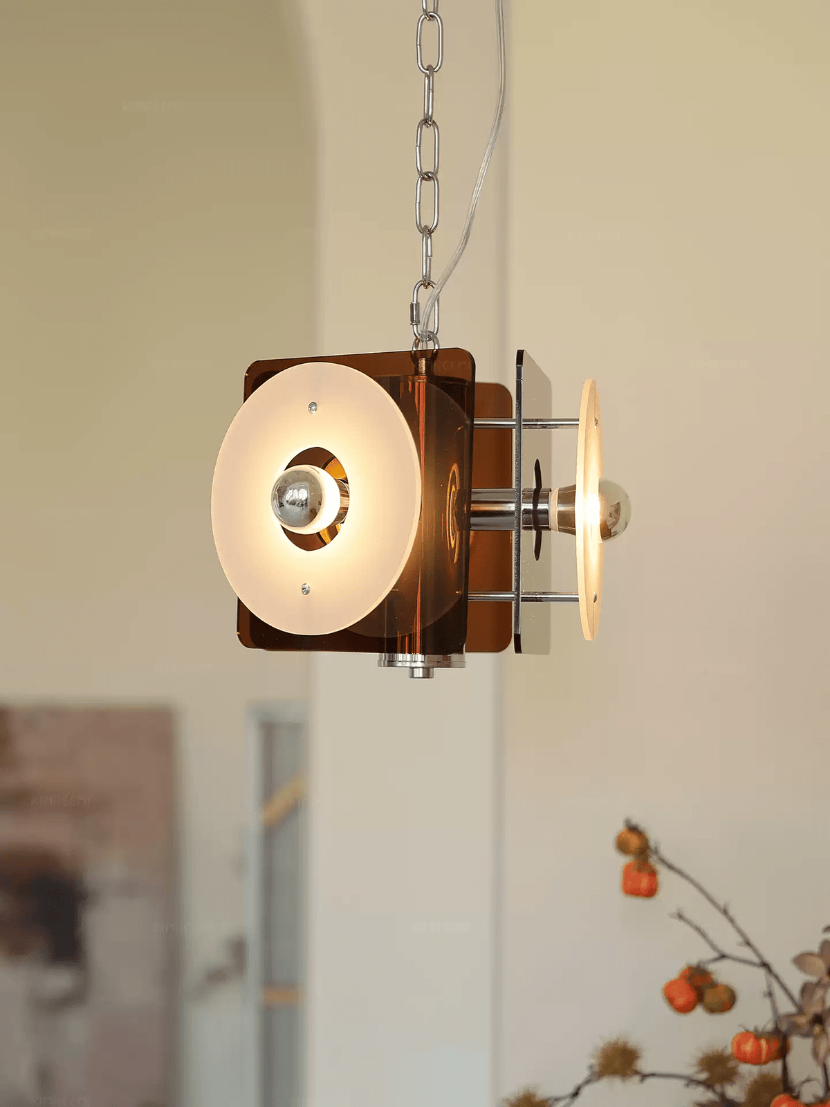 Zerina Sculptural Pendant Light with Layered Acrylic Shades
