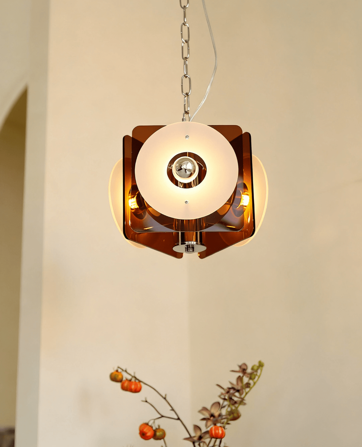 Zerina Sculptural Pendant Light with Layered Acrylic Shades