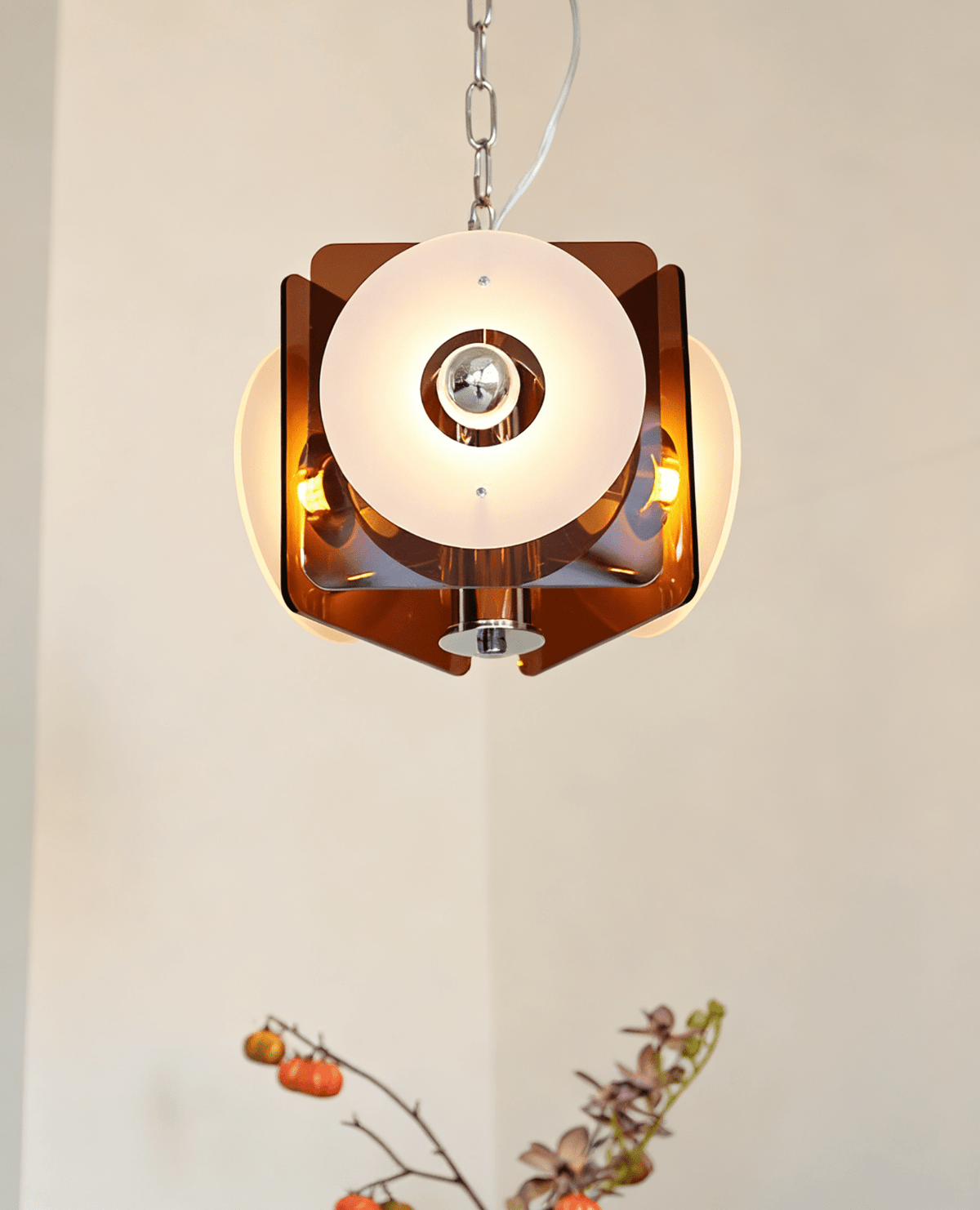 Zerina Sculptural Pendant Light with Layered Acrylic Shades