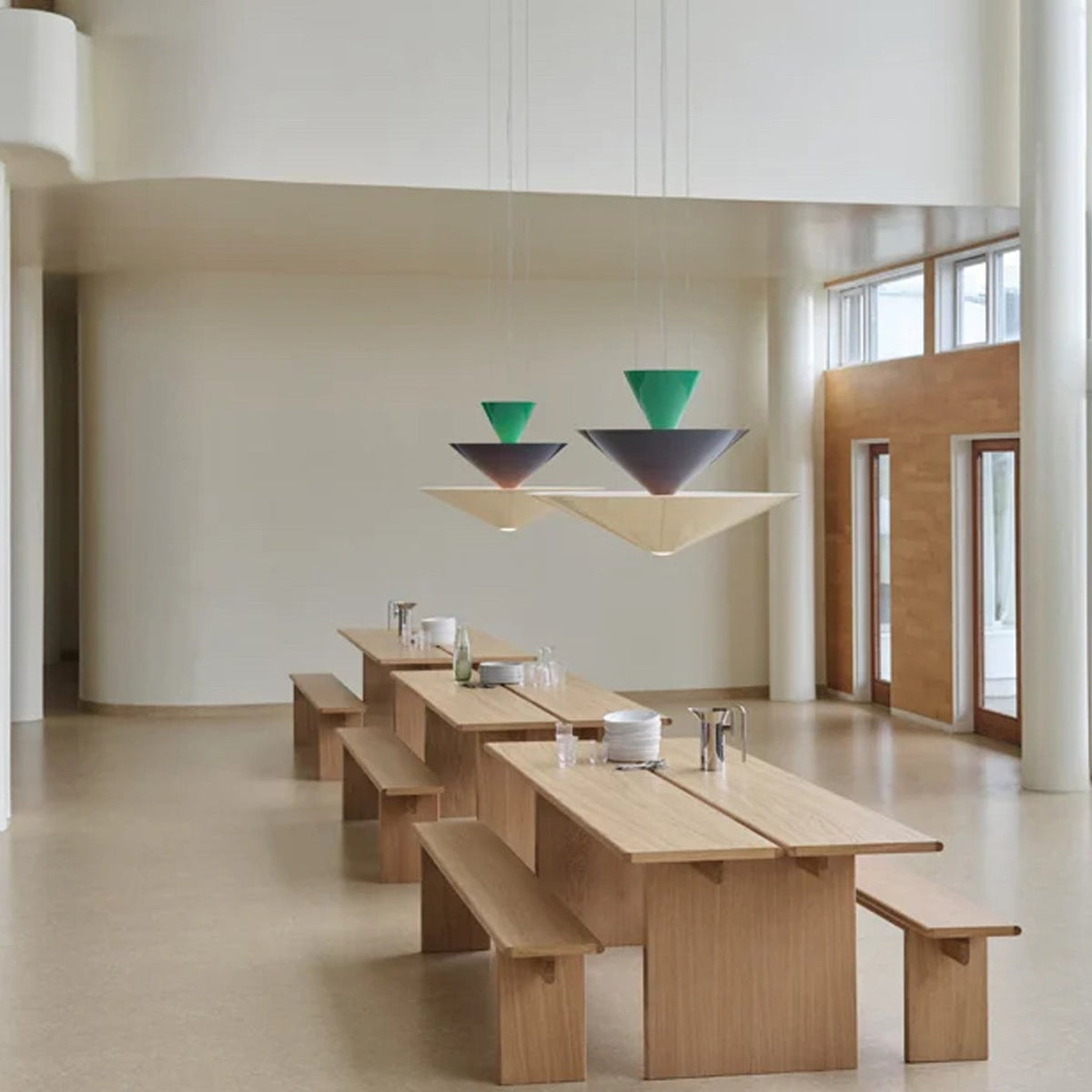 Zevira Tiered Pendant Light – Sculptural LED Chandelier for Dining & Living Spaces