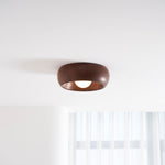 Arboris Ring Ceiling Light – Modern Wood Grain LED Flush Mount