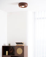Arboris Ring Ceiling Light – Modern Wood Grain LED Flush Mount