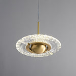 Zyra Modern Brass LED Pendant Light for Dining Room and Living Room