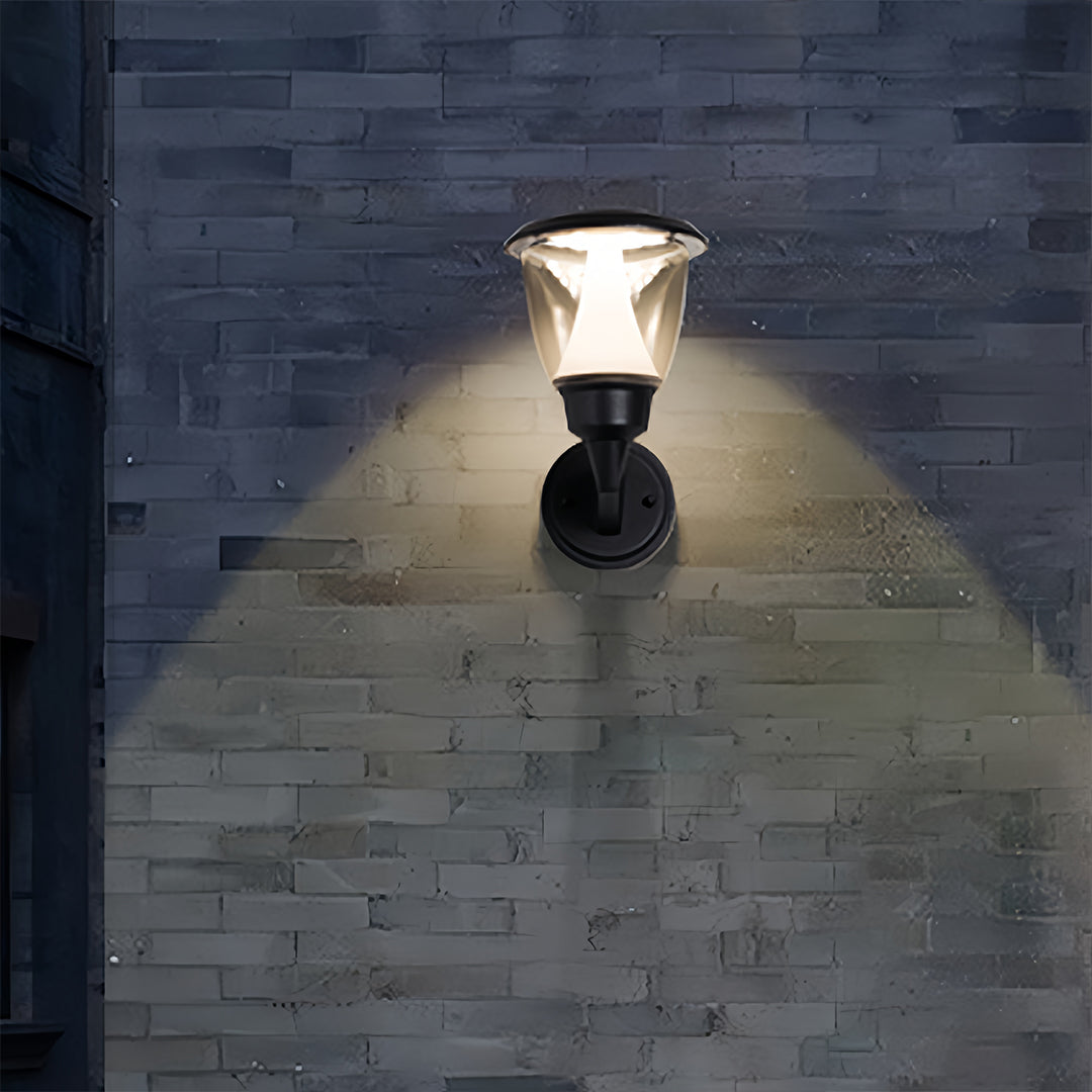 Modern Outdoor Wall Sconce with Warm LED Glow, Minimalist Waterproof Design