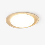 Orolume Travertine Ceiling Light — Natural Stone LED Flush Mount