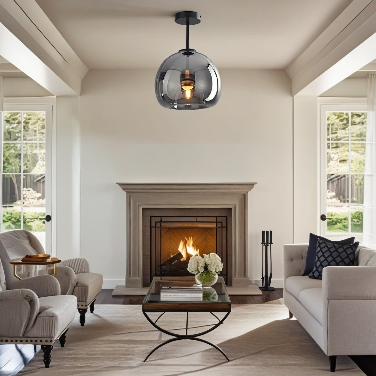 Nordic Modern Creative Glass Ceiling Light