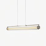 Linear Tube LED Pendant Light – Modern Minimalist Dining Room Lighting