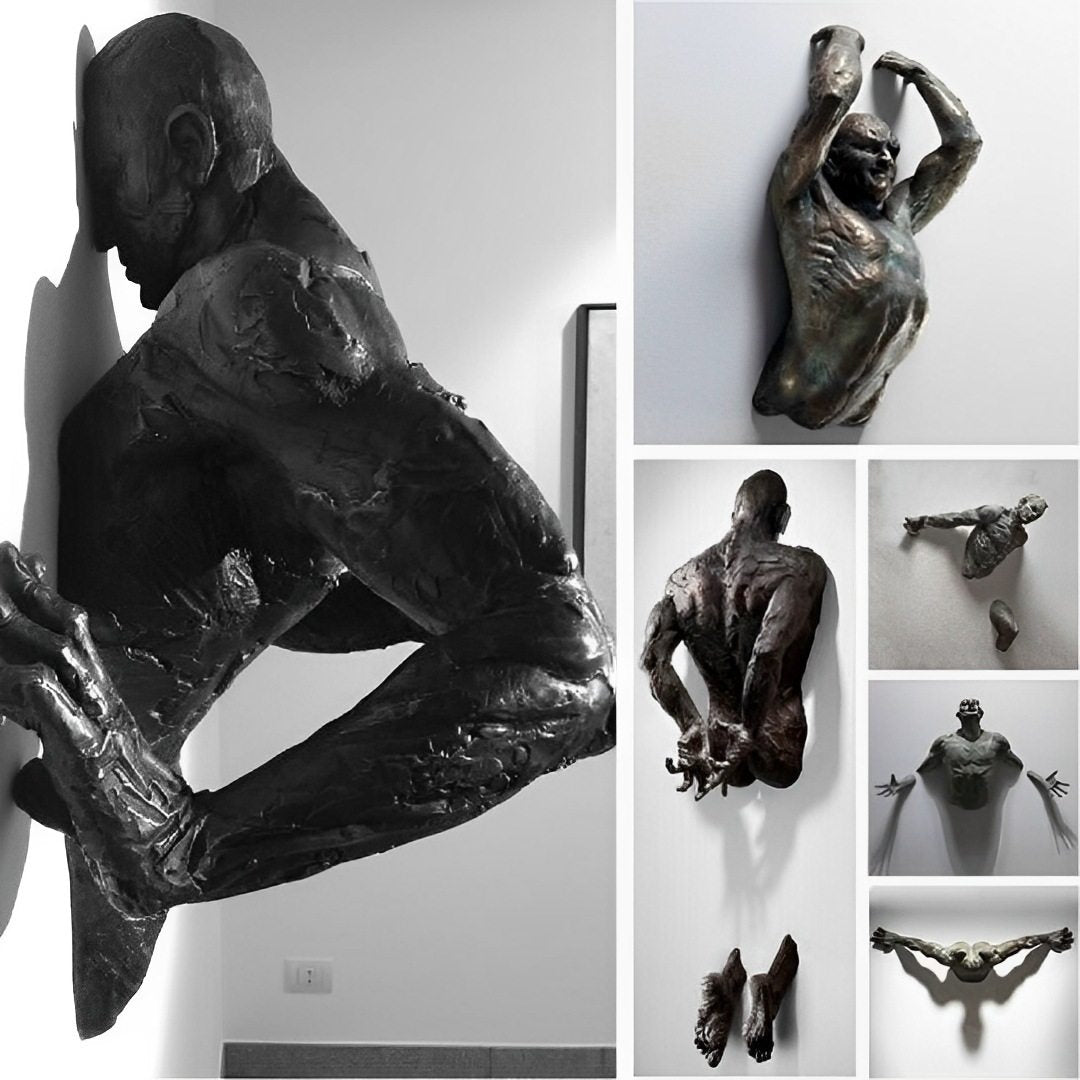 Dynamic Human Sculpture Collection – Contemporary Figurative Lighting Art