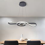 Rhapsody Linear LED Chandelier – Modern Minimalist Pendant Light for Dining & Living Spaces