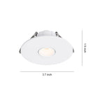 Ultra-Thin Recessed LED Accent Spotlights, Set of 4, Anti-Glare, 3000K/4000K