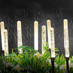 Lumina Reed LED Garden Light Set of Five in Acrylic and Stainless Steel