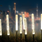 Lumina Reed LED Garden Light Set of Five in Acrylic and Stainless Steel