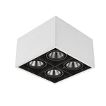 Modular LED Flush Mount Spotlight with Four Adjustable Cube Heads