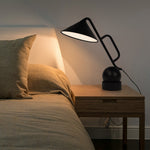 Industrial LED Desk Lamp with Magnetic Articulating Head