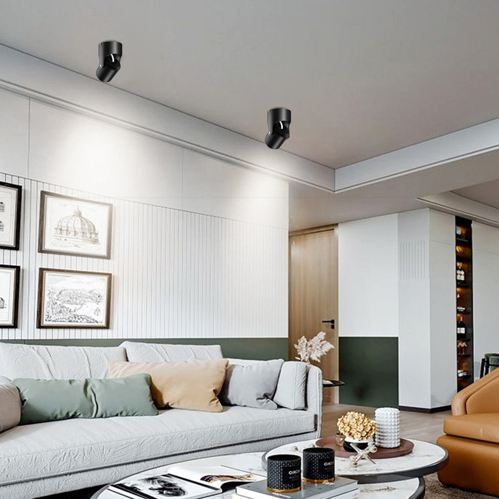 Modern Adjustable LED Downlight in Aluminum for Ceiling and Wall