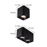Modern Surface Mounted LED Spot Light with Adjustable Heads for Ceilings