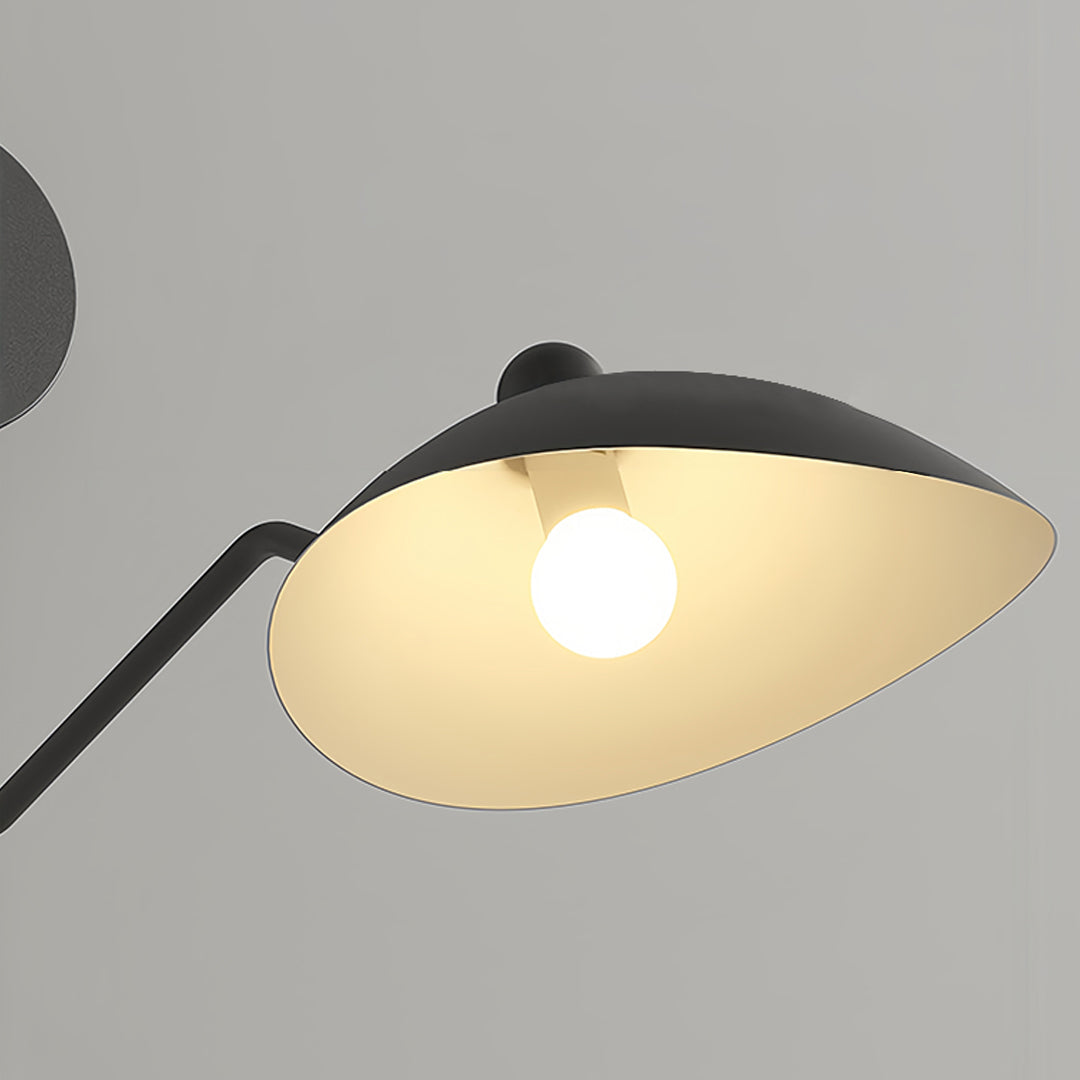 Swing Arm Wall Sconce with Full Spectrum LED, Industrial Modern