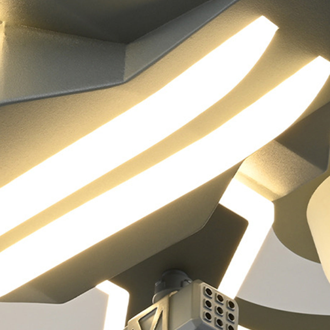 Aviator LED Ceiling Fan with Full Spectrum Light for Kids' Rooms