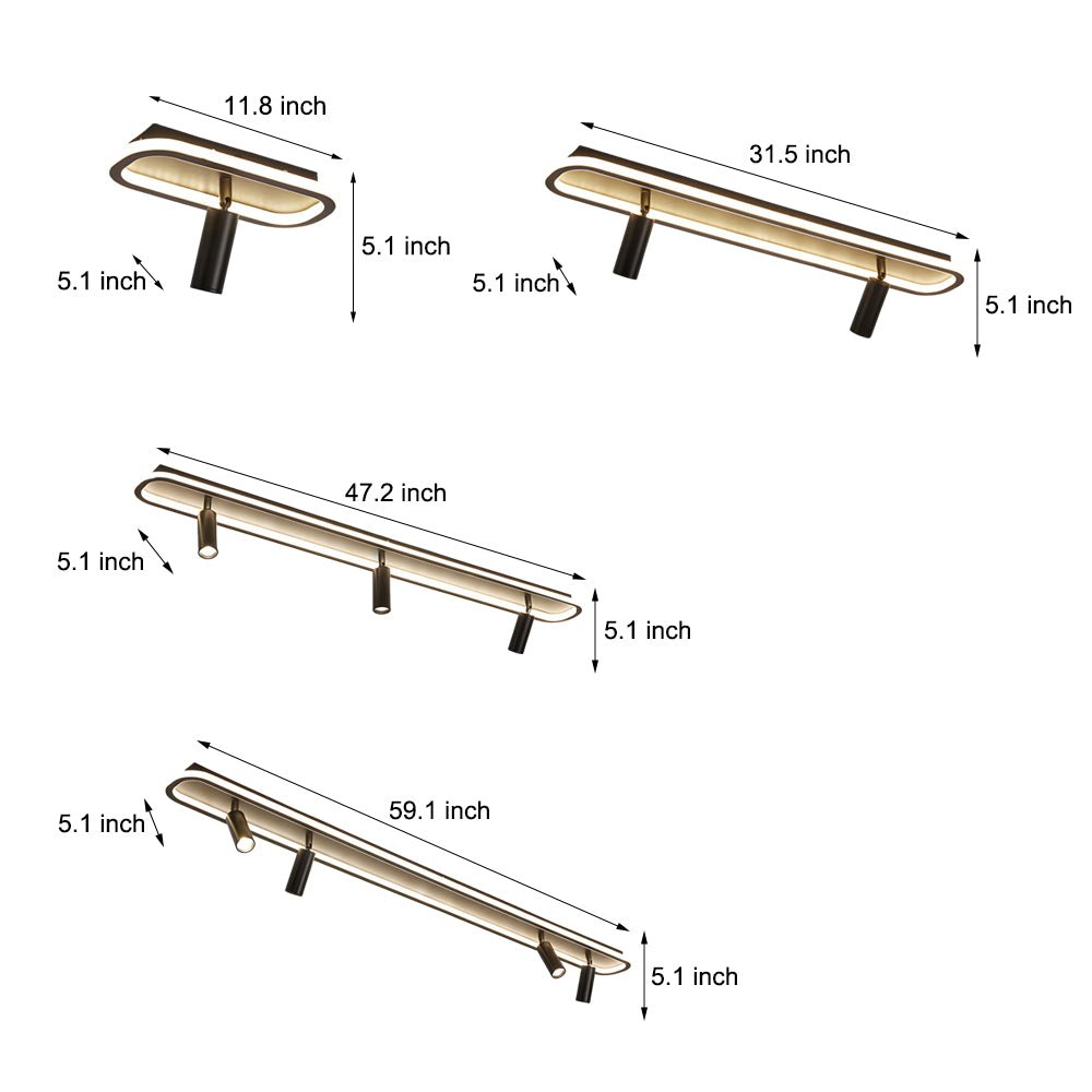 Aria Adjustable LED Ceiling Spotlights in Modern Finishes