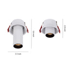 Modern Recessed LED Spotlights with Adjustable Anti-Glare Design