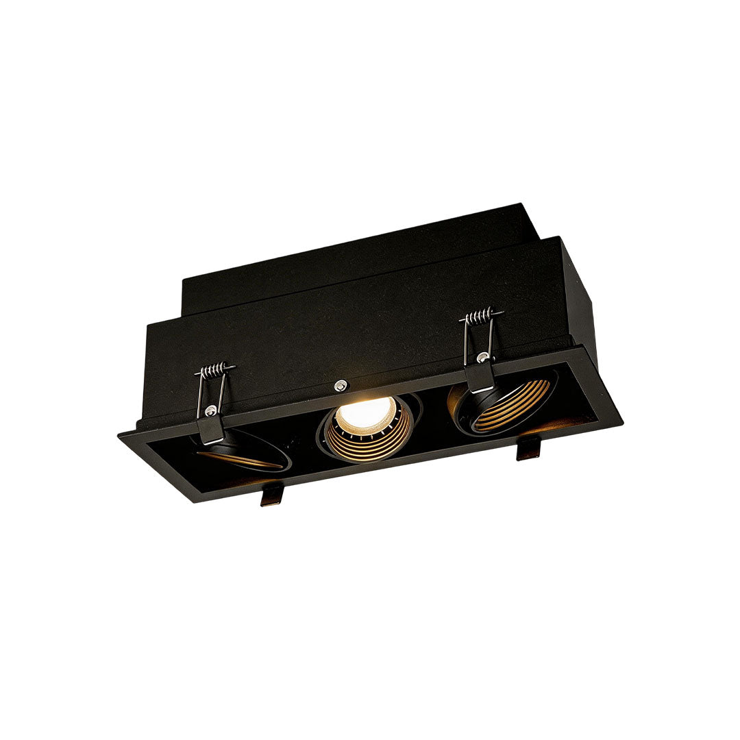 Recessed Linear LED Spotlight with Full-Spectrum Light, Modern Architectural Grille