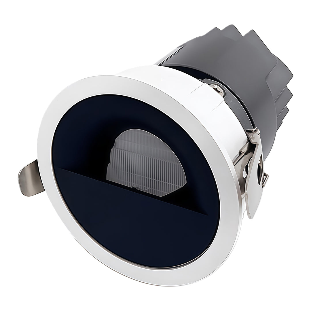 Recessed Adjustable LED Spotlights with Anti-Glare Deep Cup, Black Aluminum