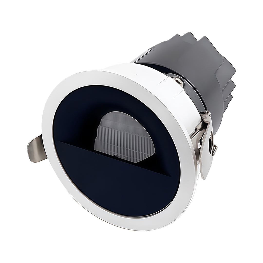 Recessed Adjustable LED Spotlights with Anti-Glare Deep Cup, Black Aluminum