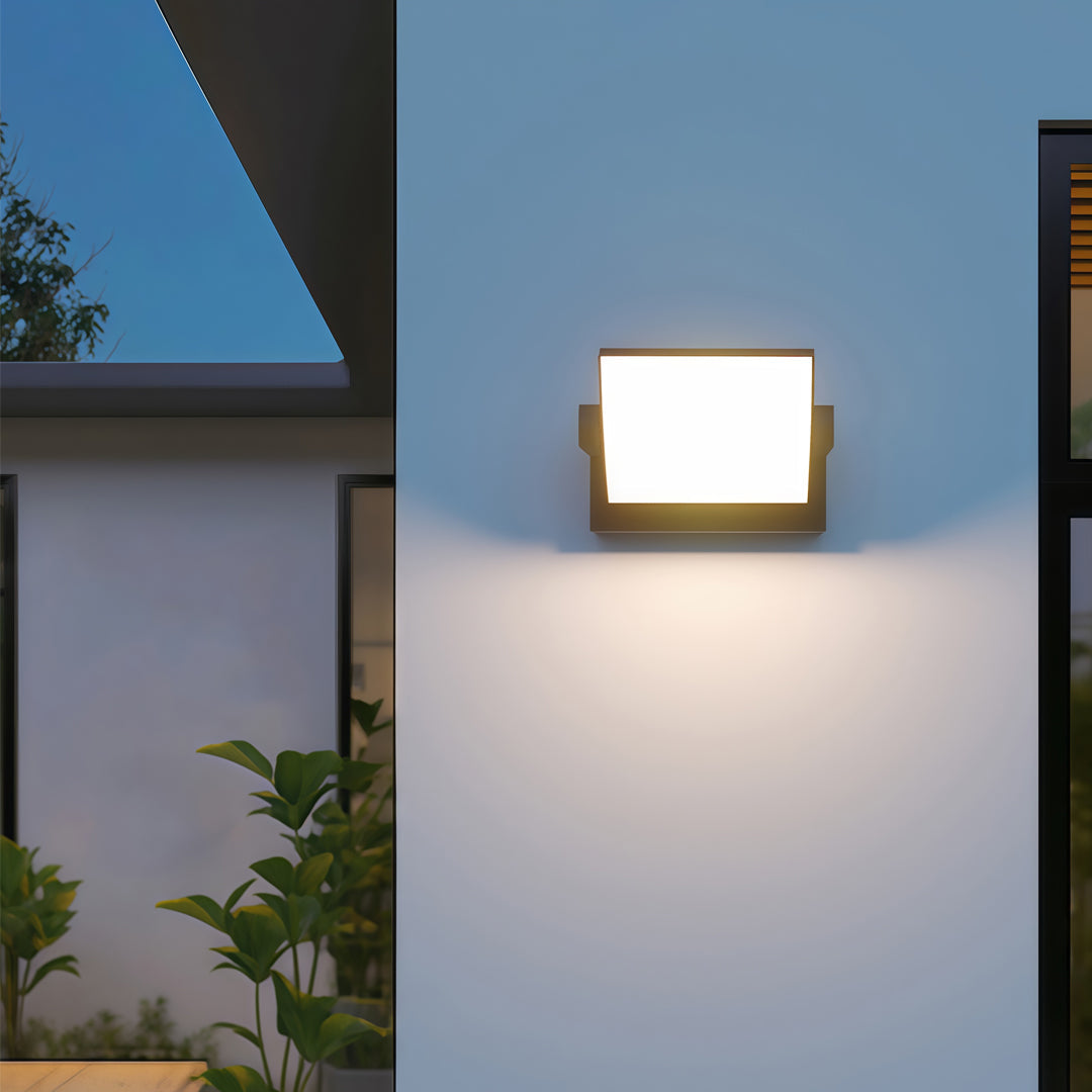 Aria Adjustable Outdoor Wall Sconce — Minimalist Waterproof LED Lighting